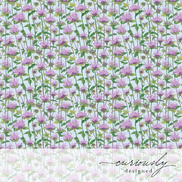 Bee Balm Pattern - Curiously Designed