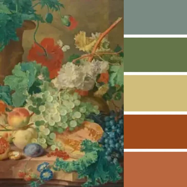 Color palette extracted from image